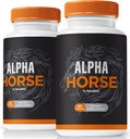 (2 iepakojumi) Alfa Zirga kapsulas, Alfa Zirga oficiālās vīriešu formulu tabletes, AlfaHorse for Stamina & Performance, Alfa Zirgs vīriešiem Premium vienreiz dienā Pill Pastillas, Alpha Hrse Complex (120 kapsulas)