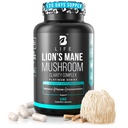 Lion’s Mane Mushroom Kapsulas – Atmiņa, Focus & Clarity – Nootropic Brain Papildinājums ar Ashwagandha, Thiamin (B1), Magnija L-Treonate – Kognitīvais un smadzeņu atbalsts garīgo enerģiju, 240 Caps
