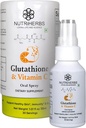 Nutriherbs Glutatione Oral Spray ar vitamīnu C - Uzlabota Absorbcija, Antioksidants papildinājumi, Atbalsts Imunitāte, Veselīga āda un mati (30 ml)