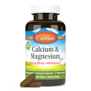 Carlson - Cal-Mag Gels, 2:1 Kalcija attiecība pret magniju, kaulu atbalsts, enerģijas ražošana, 100 mīksti gels