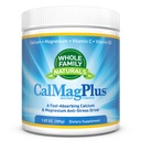 Kalcija magnija pulvera papildinājums - CalMag Plus ar vitamīnu C & D3 - Bez glutēna, ne ĢMO - Dabīgs kalm Cal Mag dzēriens - Cal-Mag muskuļiem - Nomierinošs miegs Magnija dzēriens Pulveris - Kalcija papildinājums