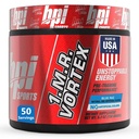 BPI Sports 1.M.R Vortex pre Workout Pulveris – augsts ierosinājums vīriešiem un sievietēm ar glicerīnu, kofeīnu, niacīnu un augu ekstrakti – enerģija, fokuss un izturība – zils baz Flavor – 50 Kalpojumi