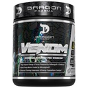 DRAGON PHARMA venom Extreme potencial Pre-Workout, Laser Sharp Focus + enerģija, Intensīva veiktspēja, pierādītas sastāvdaļas pastiprinātai vazodilatācija un izturība (40 Kalpo, White Dragon)