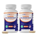 Vitamatic 2 iepakojumi Baldriāna sakne 20: 1 ekstrakts 250 mg - 240 kapsulas - 20X Koncentrēts ekstrakts