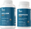 Dr Tobias Menopause Relief and Psyllium Daily - atbalsta Hormonālo līdzsvaru un gremošanas veselību, ne-ĢMO