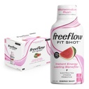 Brīvas plūsmas Fit enerģijas šāvieni, arbūzs Rush, dabas kofeīns Boost ar L-teanīnu, žeņšeņs, vitamīni, prebiotikas, elektrolīti (6 grāfs, 2oz šāviņi)