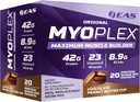 EAS Original Myoplex Maksimālais Muskuļu celtnieks, Ēdienreizes nomaiņa Olbaltumvielu maisījums  - Kvalitātes Olbaltumvielas Blend - 42g Proteīns, 20 Individuāls Packet (Šokolādes Peanut Butter Cup)