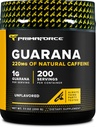 Primaforce Guarana Powder (200g) (Neuzliesmojošs) - Pure Guarana, 200 Servings