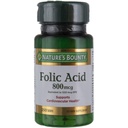 Dabas Bounty Folic Acid Papildinājums, Atbalsta Kardiovaskulāro veselību, 800mcg, Multi, No Flavour,750 Skaits, Iepakojums pa 3