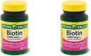 Pavasara veselība Spring Valley Biotin 1000 Mcg 300 (2x150) softgeli veselīgai ādai, matiem un nagiem + Jūsu vitamīnu ceļvedis©