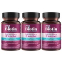 Tīrība Produkti MyBiotin ProClinical – Biezāki mati Sākot 3 nedēļas & Cīņas Grumbas - MB40X Patentēts Biotīns Vitamīns B7 Matrix w/Astaksantīns - 40X vairāk Šķīstošs pret parasto Biotīns, 90 Veg Kapsulas