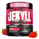 ProSupps Dr. Jekyll Signature Pre Workout Pulveris ar kreatīnu - bez noderības Atbalsts Fokuss un izturība - bez kofeīna Vingrošanas un fitnesa papildinājumi (Zemenes, 30 Kalpo)