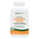 DabasPlus Orange Suice vitamīns C 500 mg - 180 košļājamās tabletes, iepakojums 2 - veicina optimālu imūno veselību - Maiga uz jūsu kuņģi - Vegan, bez lipekļa - 360 Kopējais Kalpo