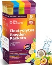 KEY NUTRIENTS Elektrolīti Pulvera iepakojumi Nr. Cukurs - 5 Garšīgi uzliesmojumi hidrācijas iepakojumos 20 Pack - Nav kaloriju, bez lipekļa Elektrolītu pulvera iepakojumi, ne ĢMO, Ražots ASV