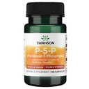 Swanson P-5-P (piridoksāls-5-fosfāts) Koenzimēts vitamīns B-6 40 Milligrami 60 kapsulas