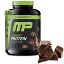 Muscle Pharm Combat Protein Powder, Chocolate Milk Flavor, Kurināmais Muskuļi Produktīviem Trenažieriem, 5 Olbaltumvielas Avoti Tostarp Sūkalu Olbaltumvielas Isolāts un Olu Albumīns, Bez lipekļa, 4 Lb, 52 Kalpo