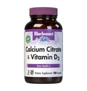 Bluebonnet kalcija citrāts ar vitamīnu D3 - Kaulu veselība un spēks Plus Imūnsupport* 1000 mg kalcija papildinājums sievietēm un vīriešiem - ne-GMO, bez lipekļa - 180 Caplets