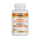 Dabas Lab Gold Super C vitamīns 1000mg – Imūnās sistēmas atbalsts – Satur Bioflavonoids Complex & Quercetin – ne-Acidic, ne-GMO, bez lipekļa, Vegan – 120 kapsulas (2 mēnešu piegādes)