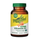 MegaFood vitamīns D3 1000 SV (25 μg) - D vitamīna piedevas ar īstu pārtiku, imūno atbalstu, atbalsta kaulus, zobus un muskuļus, veģetāriešus, bezglutēna, ne-GMO, košeru – 90 tabletes, 90 Servējumi