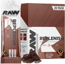 RAW papildināti paciņas, Premium Elektrolītu pulvera atgūšanas formula, Šokolāde (20 Stick Packs) - Aromatizēts elektrolītu dzērienu maisījums hidrācijai, papildināšanai, izturībai un veiktspējai