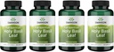 Swanson Holy Basil Leaf (Tulsi) - Stresa atbalsts un labsajūtas papildinājums - (120 kapsulas, 800 mg Per Serving) (4 iepakojumi)