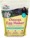 Manna Pro Omega olu veidotājs, cāļu barības piedevas dējējvistām, mājputnu pārtikai ar omega-3 taukskābēm, gremošanas atbalstam ar stiprinātiem vitamīniem un minerālvielām, 5 lbs