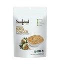 Sunfood Superfoods Organisks Maca pulveris vīriešiem un sievietēm - Maca saknes pulveris Organisks ar adaptogēniem, Lietošana Gludumiem un citiem Receptēm, Peru, Vegan - 8 Oz Bag