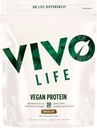 VIVO Vegan Protein Powder - 0,7 oz augu proteīna uz vienu skuju, 30 Servē (33,8 oz) (tumša šokolāde)