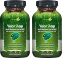Irwin Naturals Vision Sharp Multi-Nutrient Acu veselība - 42 Šķidrie Soft-Gels, Iepakojums pa 2 - ar luteīnu, melleņu un omega 3s - 42 Kopējais serviss