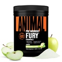 Dzīvnieku Fury Pre Workout Pulveris - Green Apple, 350mg kofeīns, BCAA aminoskābes, 2g Beta Alanine, Citrulline & Tirozīns, Enerģija, Focus, Stiprums, Izturība, Preworkout vīriešiem un sievietēm, 20 Kalpo