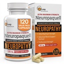Platīna veselība Alfa Liposkābe neiropātijai Nerva sāpju atbalsts, papildinājums, B Vitamīni, L Arginīns, visu dabas maksimālais stiprums Neeuropaquell diskomfortam kājās, rokās, pirkstos,120 kapsulas,800mg