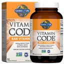 Dzīves dārzs Vitamīnu kods Raw C vitamīns - 60 Kapsulas, 500mg Vesela pārtika C vitamīns Kapsulas + Augļi un dārzeņi Blend & probiotikas, piedevas pieaugušajiem, Vegan, bez lipekļa