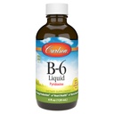 Carlson - B-6 šķidrums, B-6 vitamīns, enerģijas ražošana, sirds veselība, Berry Lemonade Flavor, 120 ml (4 Fl Oz)