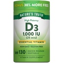 Dabas patiesība D3 vitamīns 1000 IU Softgels 