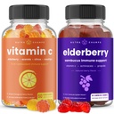 NutraChamps (2-Pack) vitamīns C Gumijas un plūškoka Gumijas Bundle