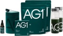 AG1 Zaļie pulvera papildinājums      ) Uzlabot Gut veselību ) Multivitamīnu, probiotikas, bez glutēna, vegana un Keto Friendly ) 75 Vitamīni (Athletic Greens) - Ģimenes vērtības komplekts, Classic formula