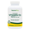 DabasPlus vitamīns D3 (1000 SV) - 90 košļājamās tabletes, Maui Berry Burst Flavor - Veģetārs, bez lipekļa - 90 Kalpojumi