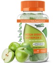 Skābu ābolu uzliesmo vitamīns C Gumies Mega deva - 1050 mg vitamīns C - uzlabo imūno sistēmu un atbalsta sirds veselību - Great Tasting un viegli norīt