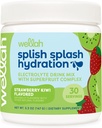 Wellah Sprish Splash Hydration Elektrolītu dzērienu maisījums (Zemeņu Kiwi Flavored, 30 Servings)
