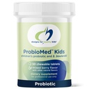 ProbioMed Kids chewable Probiotics - 10b KVV Gut & Imūnais atbalsts bērniem - Lactobacillus, Bifidobacterium + Saccharomyces boulardii - Delicious Berry Flavor (30 tabletes)