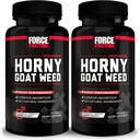 Force Faktors Horny Kazas Nezāļu vīriešiem, Dabas vīriešu Drive un Vitality Papildinājums ar dabas sastāvdaļas Superior Absorbcija, Fundamental Series, 750mg, 60 Skaits (Iepakojums no 2)