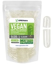 XPRS Nutra izmērs 1 Tukšas kapsulas - 500 Skaits Skaidras Tukšas Vegan Kapsulas - Veģetārs Tabletes - DIY Dārzeņu Kapsulas Pildījums - Veggie Pils Caps Do-T-T-T-T-T-T-T-T-T