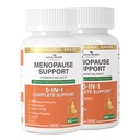 Menopauzes papildinājumi sievietēm Menopauzes Probiotikas Relief,Vitamin D3 & B6,Atbalsts karstās zibspuldzes, nakts sviedri, uzpūšanās un Gut veselība ar Black Cohosh, kolagēns              ) 180 Veggie Caps
