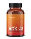 Nutriissa ADK 20 - Imūnās un kaulu veselības atbalsts ar vitamīniem A, D & K (25 000 SV) - 4 mēnešu piegādes - EPEB Sertificēts tīrībai un potencei - 120 Vegan kapsulas