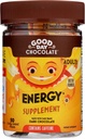 Laba diena Šokolādes enerģijas bagātinātāji pieaugušajiem [50 Count] Godīga tirdzniecība Kofeīna šokolāde ar B-Vitamīnu, zaļās tējas ekstrakti un 20 mg kofeīns Per Piece - Enerģijas Booster sievietēm un vīriešiem