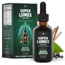 SuperBonsai Super Lungs Mullein Drops – Herbal Lung Support Tincture with Mullein Leaf Extract Elderberry Reishi Marshmallow Sakne – Atbalsta Clear Elpošana & Labsajūta – 2oz
