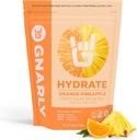 Gnarly Nutrition Hydrate Electrolyte Powder – Orange Ananass Exercise Hydration Drink Mix – NSF Sports Sertificēts – Elektrolītu šķīdums, Veiktspēja un atgūšana – Orange Ananass, 14.10 oz