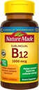 Dabā ražots Sublingual vitamīns B12 1000 mcg Micro-Lozenges, 50 Skaits vielmaiņas veselībai