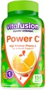 Konverģences jauda C vitamīns C Gumijas imūno atbalstu, apelsīnu Flavored, 150 Skaits