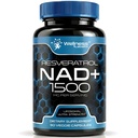 WELLESS LABSRX NAD papildinājums, 1500mg - USA Made Liposomal NAD+ Papildinājums ar Resveratrol, NAD Plus Boost - Atbalsts šūnu veselība, izturība un veselīga novecošana - Ultra stipruma kapsulas
